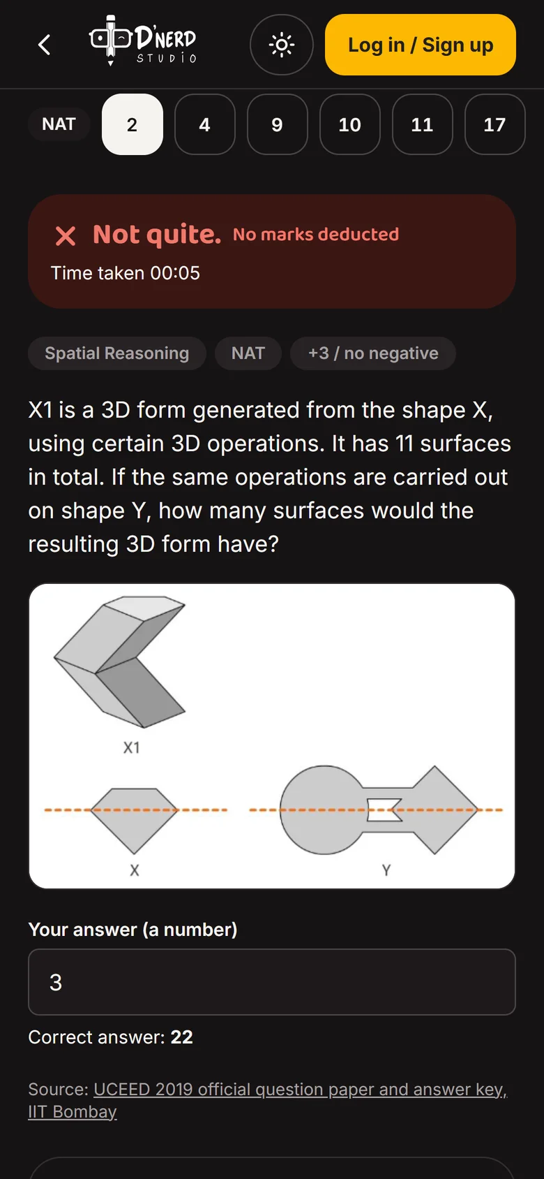Correct answer shown with the official source