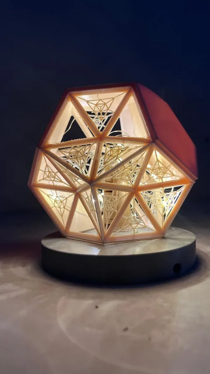 Lamp glowing in the dark