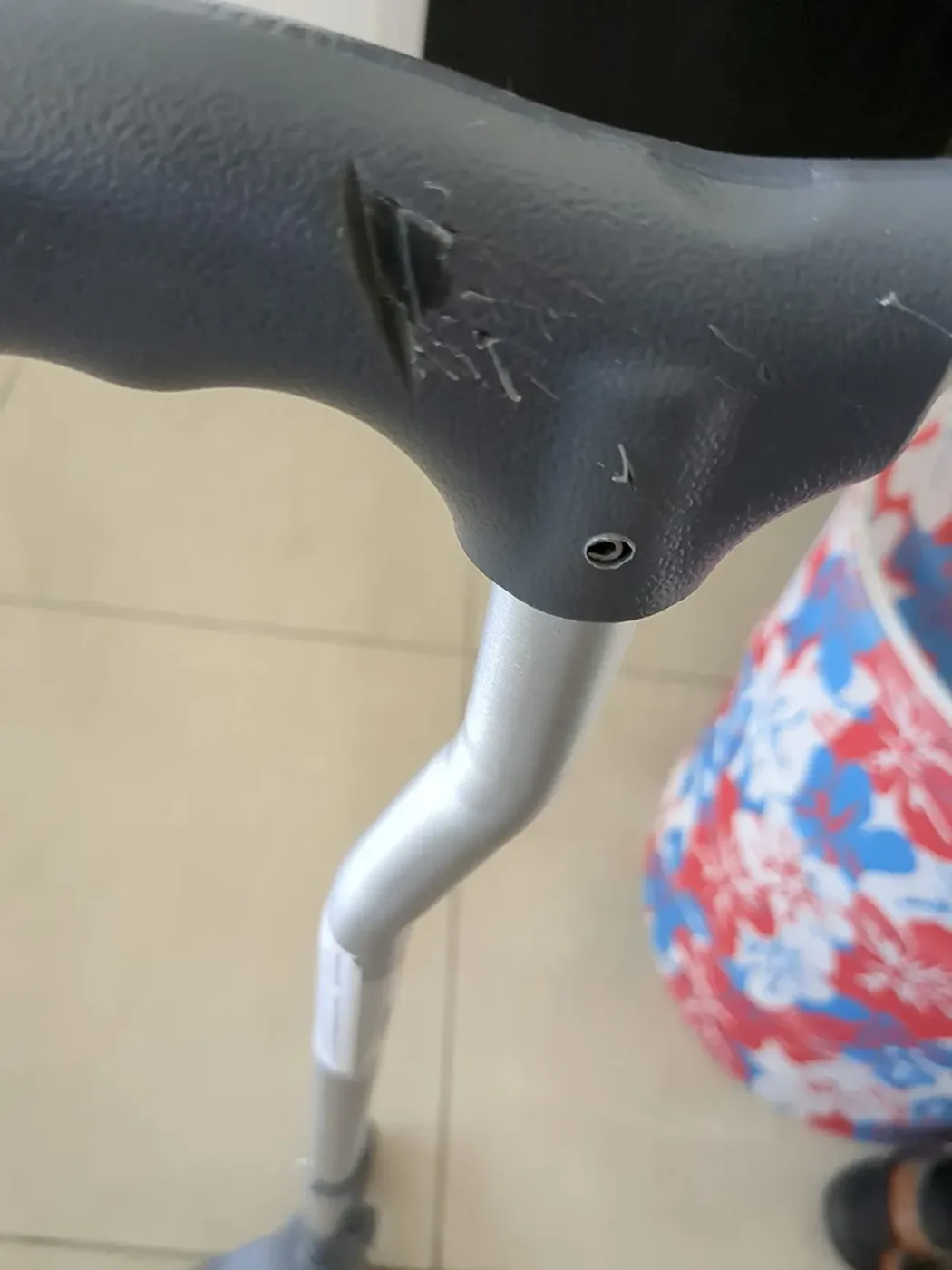 Worn cane handle