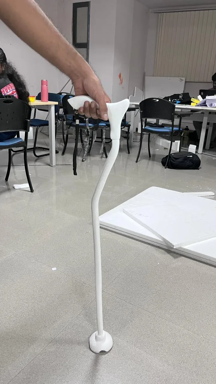 Testing the prototype while walking
