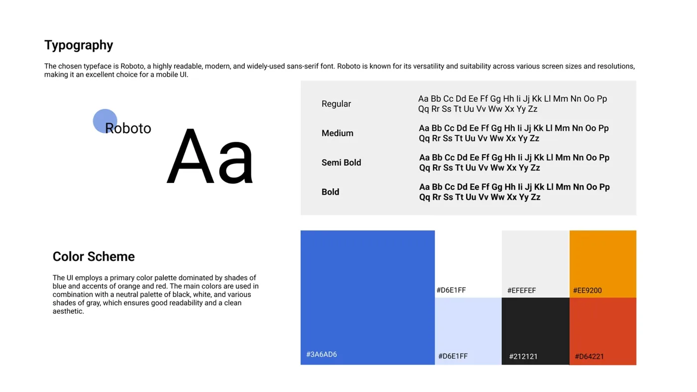 Typography and colour